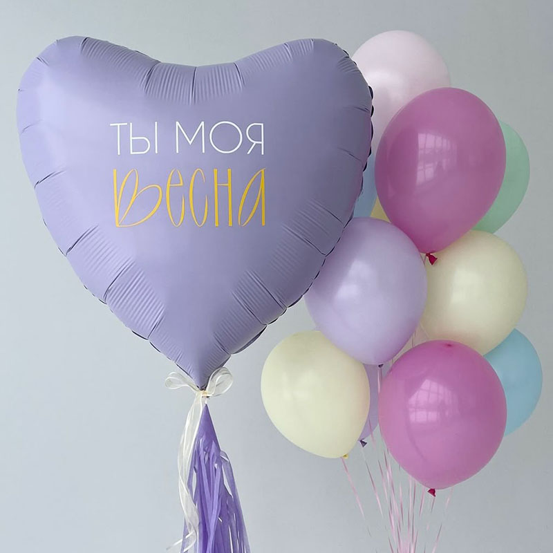 Гелиевый воздушный шар 12 дюймов (30 см) с обработкой клеем Hi Float