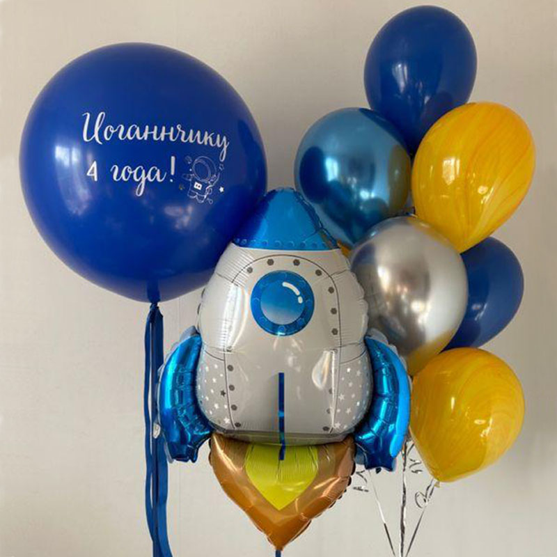 Букет цветов из шаров №19 (ШДМ) аэродизайн